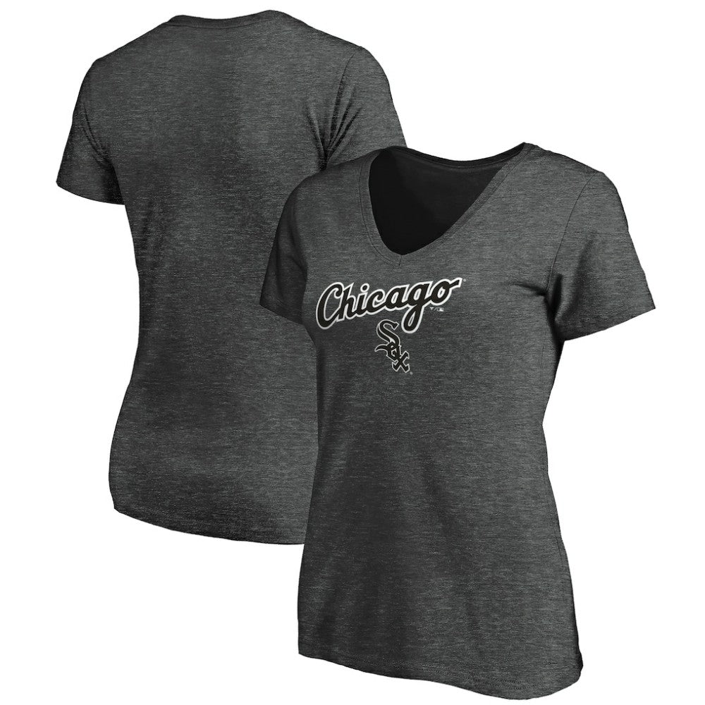 Chicago White Sox Fanatics Women's Team Logo Lockup V-Neck T-Shirt | MLB On Sale