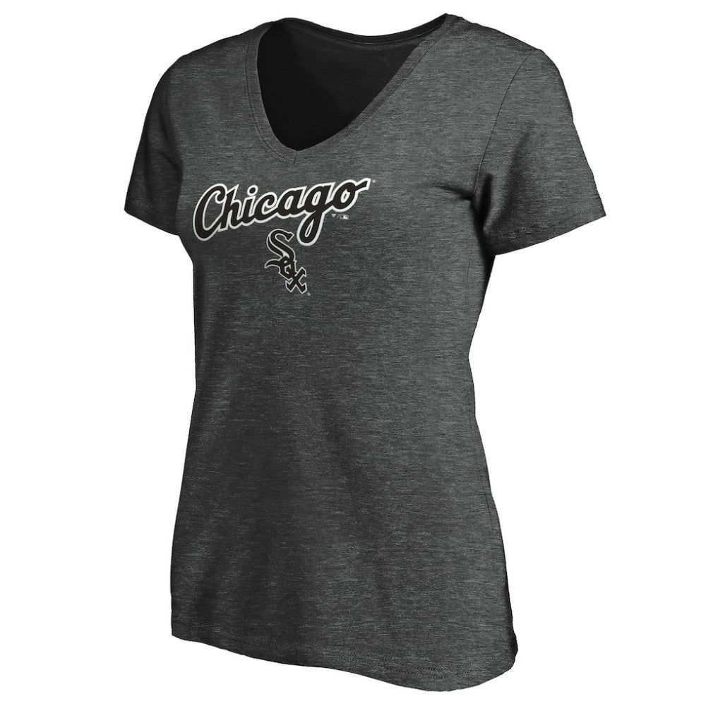 Chicago White Sox Fanatics Women's Team Logo Lockup V-Neck T-Shirt | MLB On Sale