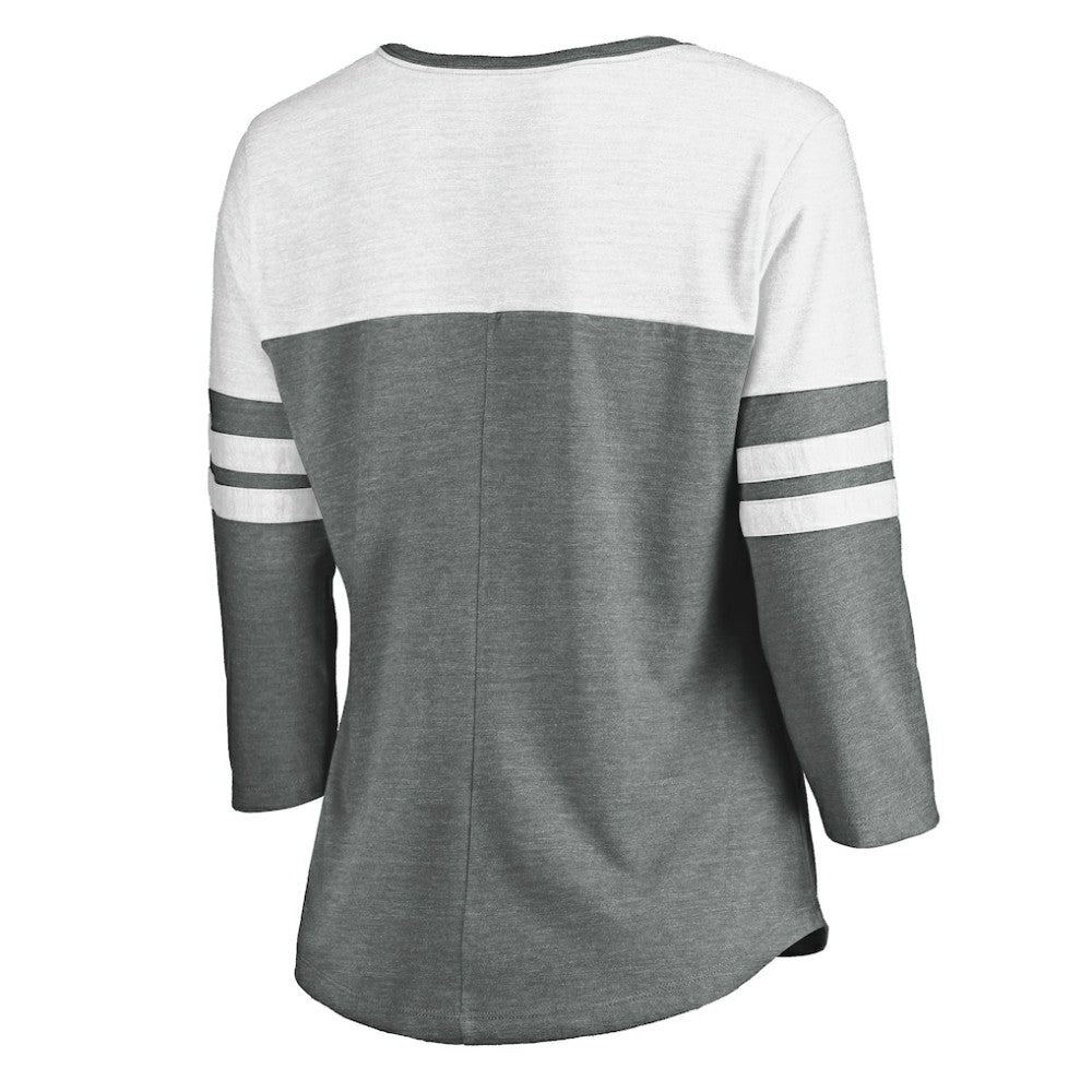San Diego Padres Fanatics Women's Official Wordmark 3/4 Sleeve V-Neck T-Shirt | MLB Sale