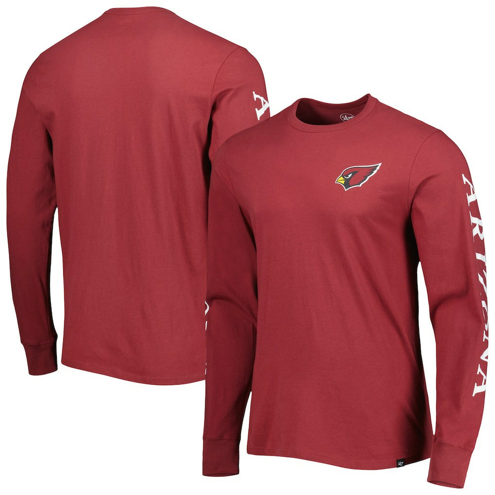 Arizona Cardinals 47 brand '47 Triple Threat Franklin Long Sleeve T-Shirt
