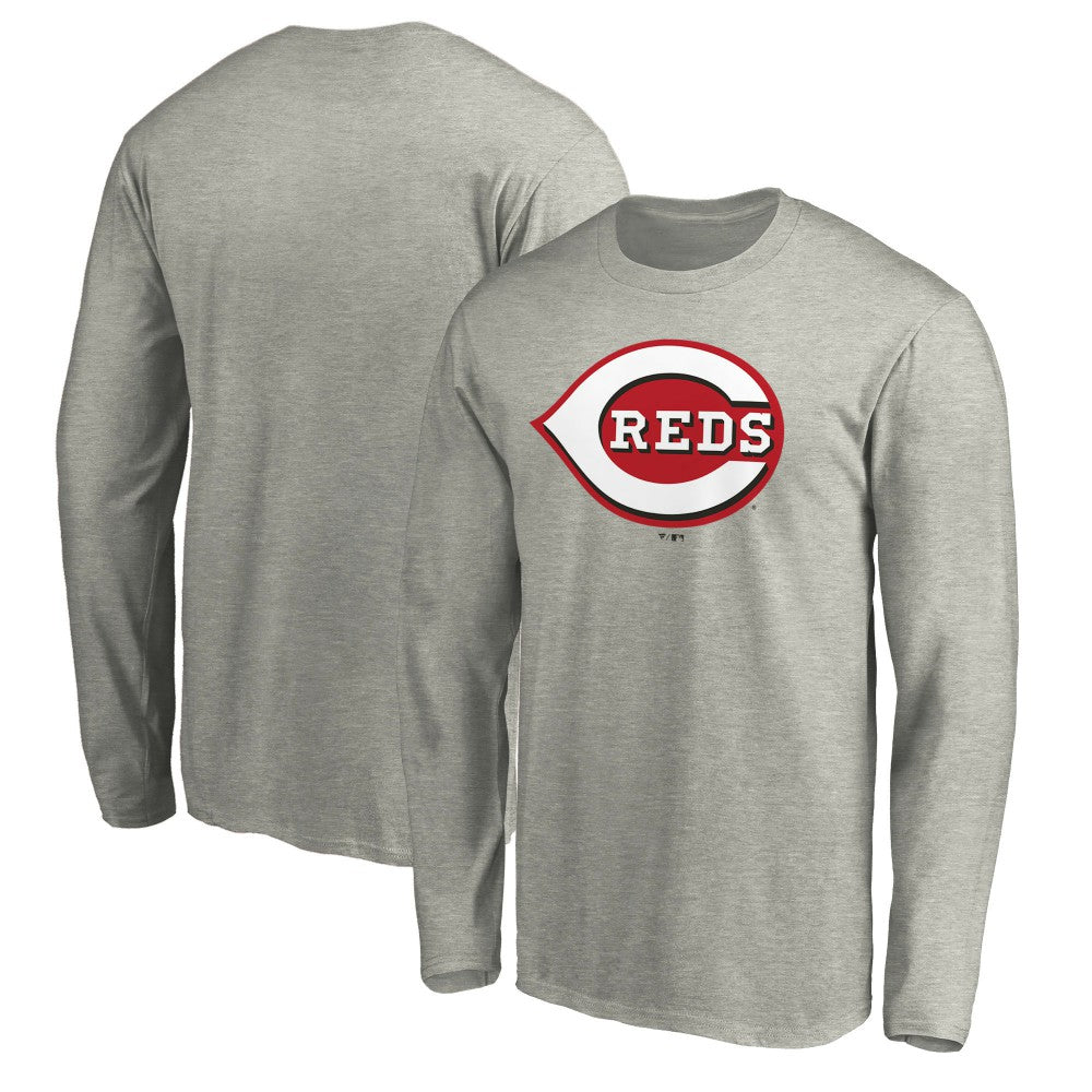 Cincinnati Reds Official Team Logo Long Sleeve T-Shirt | MLB New
