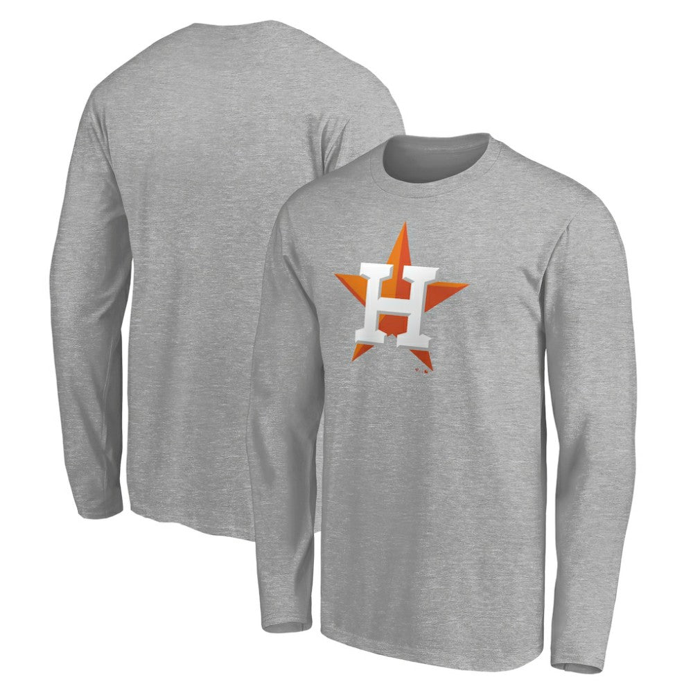 Houston Astros Official Team Logo Long Sleeve T-Shirt | MLB New