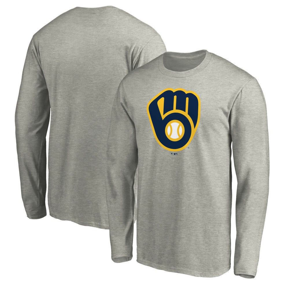 Milwaukee Brewers Official Team Logo Long Sleeve T-Shirt | MLB For sale