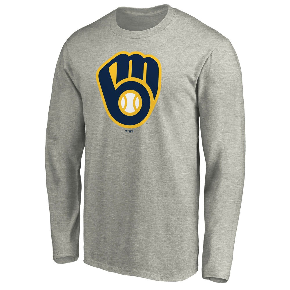 Milwaukee Brewers Official Team Logo Long Sleeve T-Shirt | MLB For sale