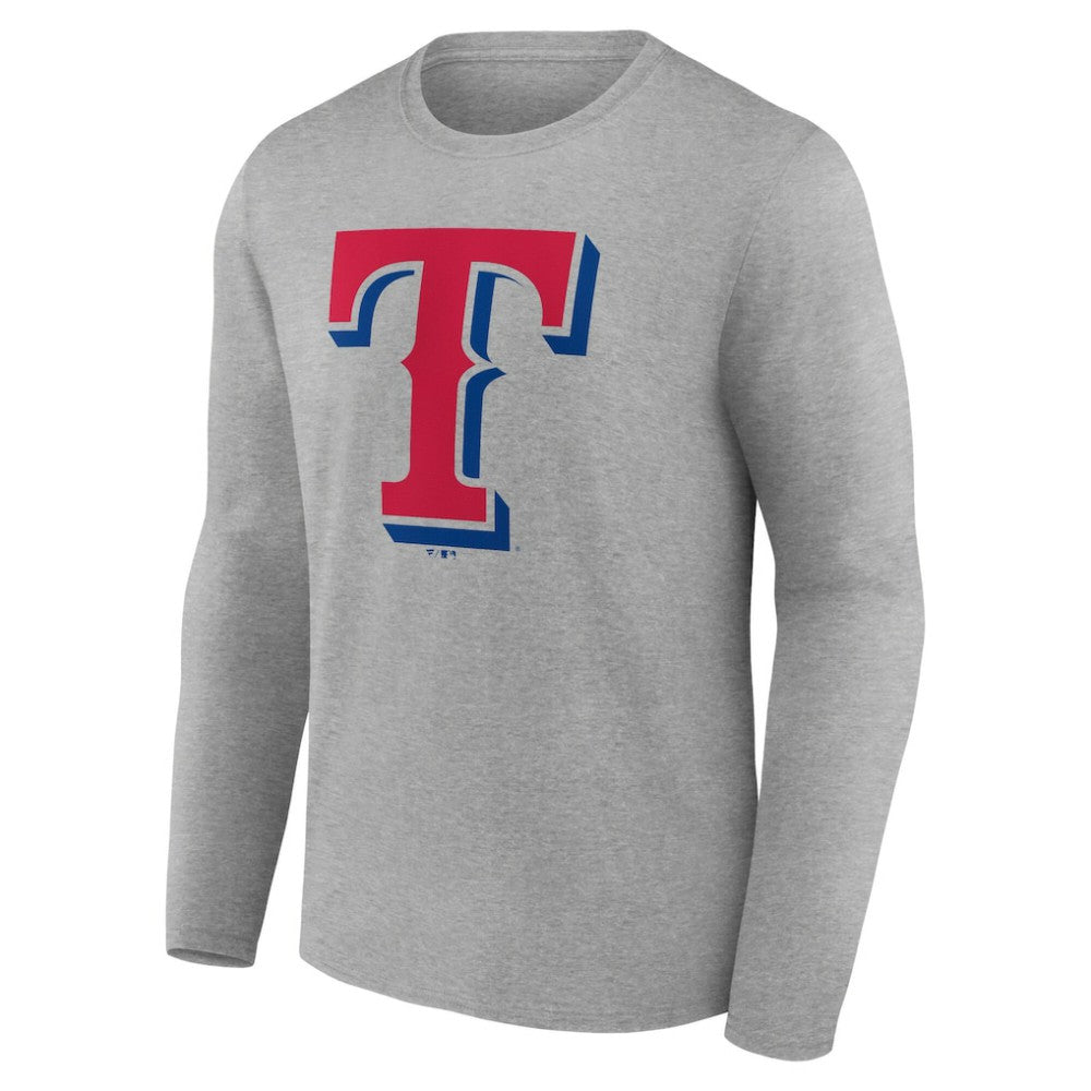 Texas Rangers Official Team Logo Long Sleeve T-Shirt | MLB Near me