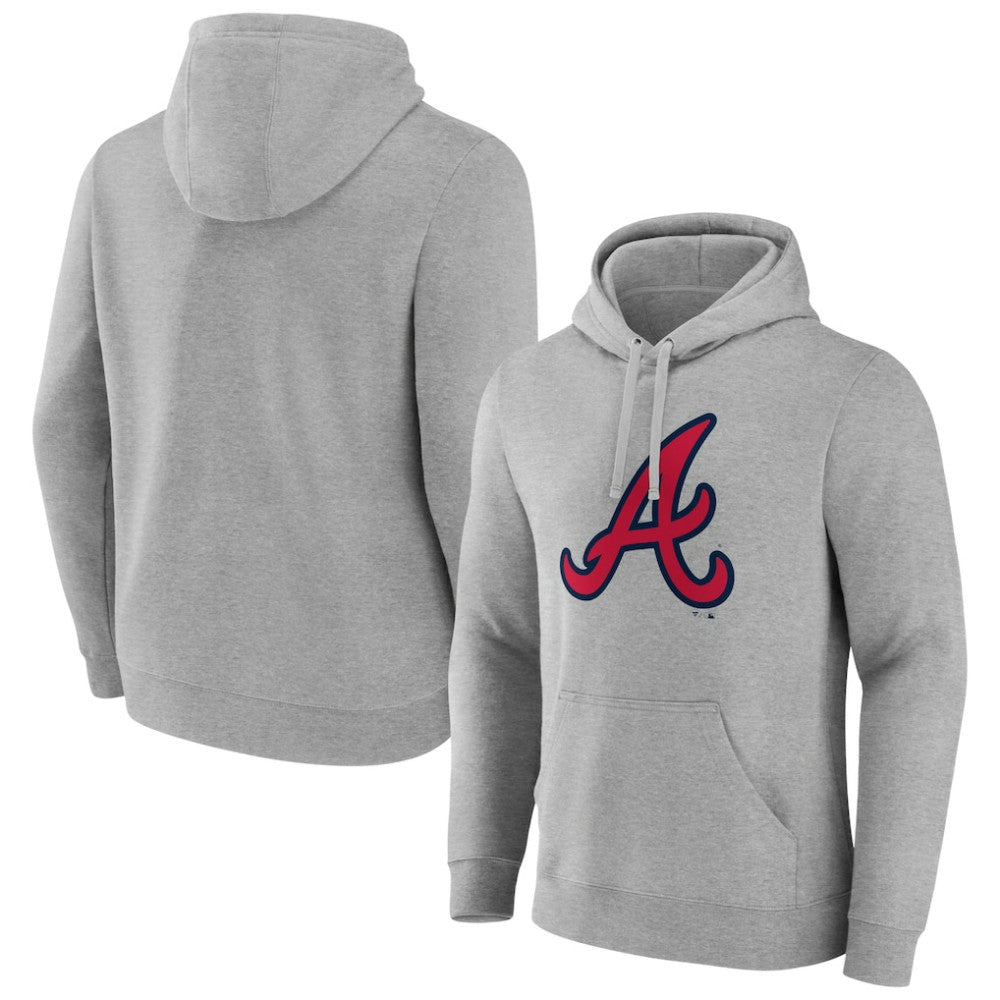 Atlanta Braves Official Logo Fitted Pullover Hoodie | MLB Outlet