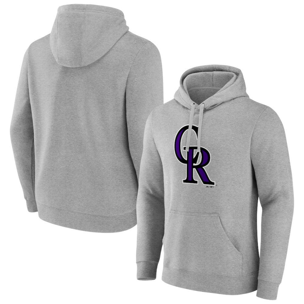 Colorado Rockies Official Logo Fitted Pullover Hoodie | MLB Discount