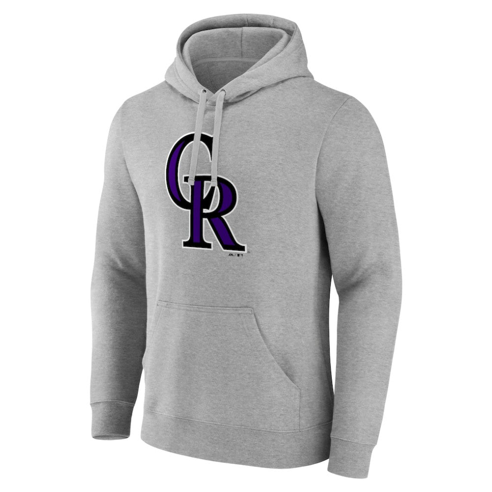 Colorado Rockies Official Logo Fitted Pullover Hoodie | MLB Discount