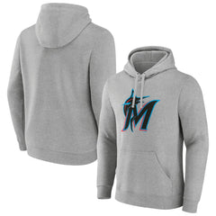 Miami Marlins Official Logo Fitted Pullover Hoodie | MLB Shop