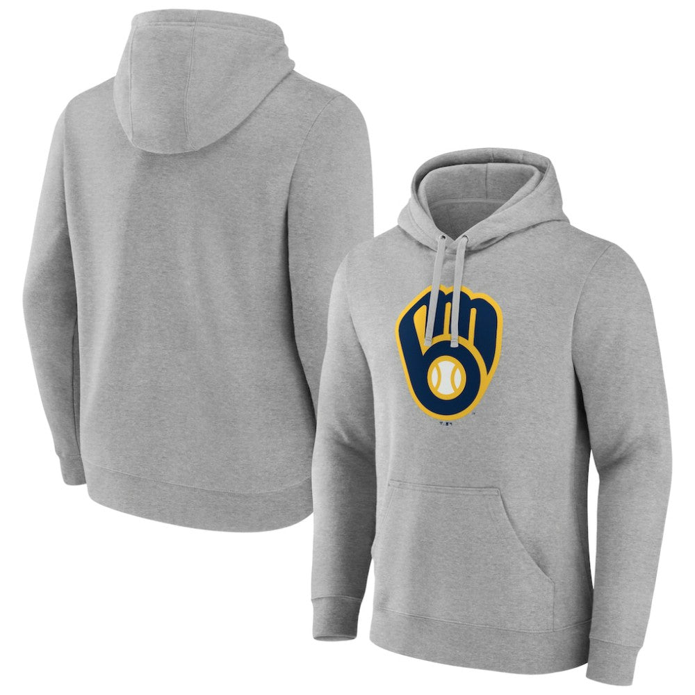 Milwaukee Brewers Official Logo Fitted Pullover Hoodie | MLB Sale