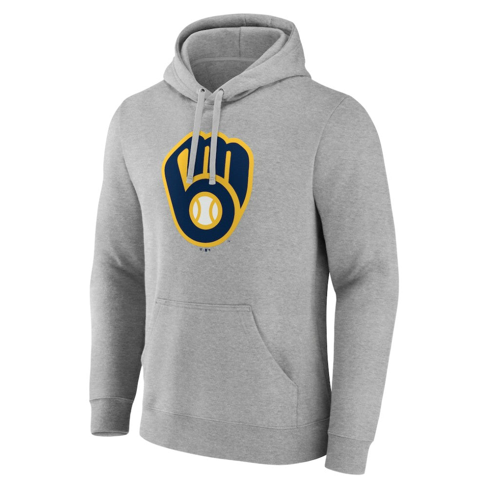 Milwaukee Brewers Official Logo Fitted Pullover Hoodie | MLB Sale