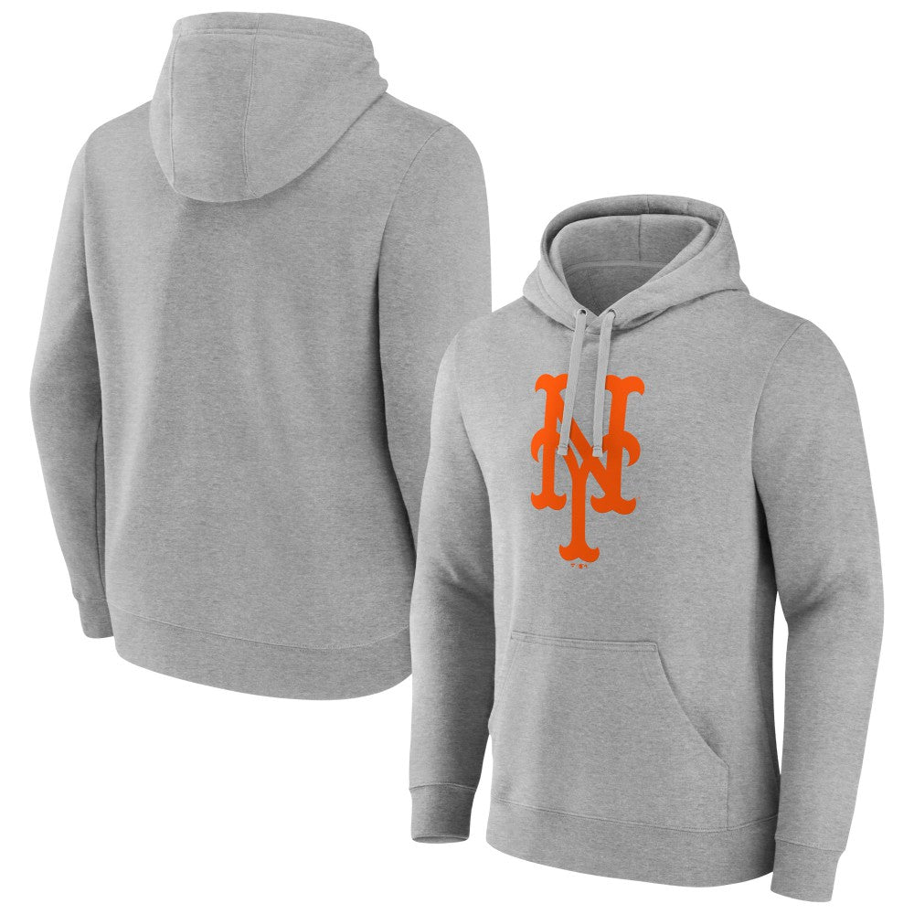 New York Mets Official Logo Fitted Pullover Hoodie | MLB New