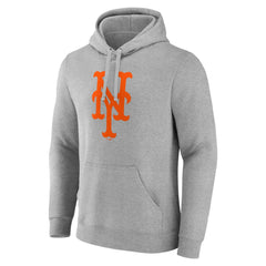 New York Mets Official Logo Fitted Pullover Hoodie | MLB New