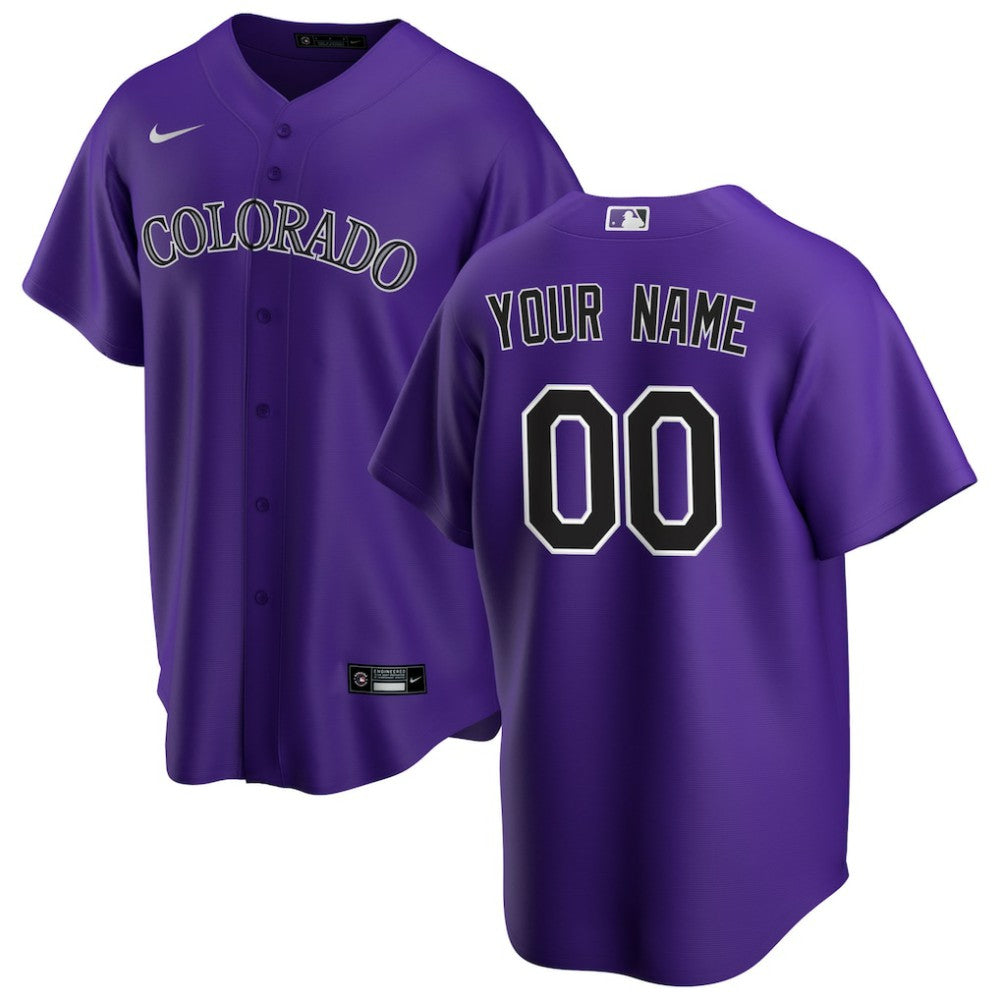 Colorado Rockies Nike Alternate Replica Custom Jersey | MLB Online