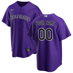 Colorado Rockies Nike Alternate Replica Custom Jersey | MLB Online