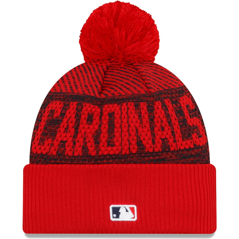 St. Louis Cardinals New Era Authentic Collection Sport Cuffed Knit Hat with Pom | MLB Discount