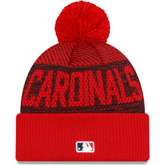 St. Louis Cardinals New Era Authentic Collection Sport Cuffed Knit Hat with Pom | MLB Discount