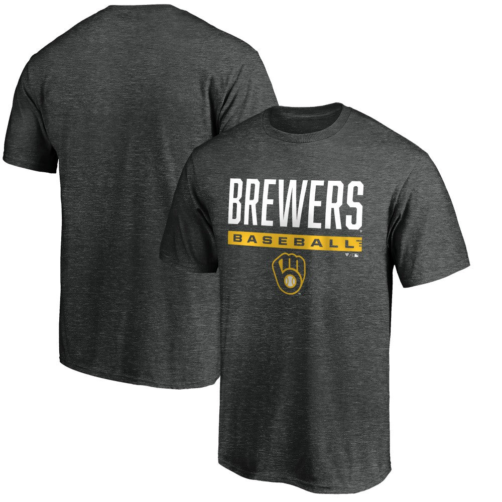 Milwaukee Brewers Win Stripe Logo T-Shirt | MLB New