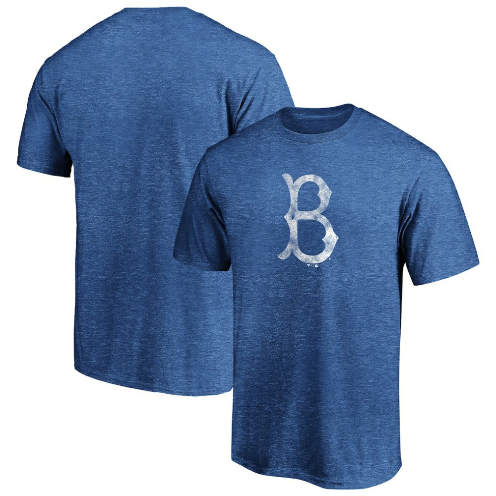 Brooklyn Dodgers Cooperstown Collection True Classics Throwback Logo Tri-Blend T-Shirt | MLB For sale