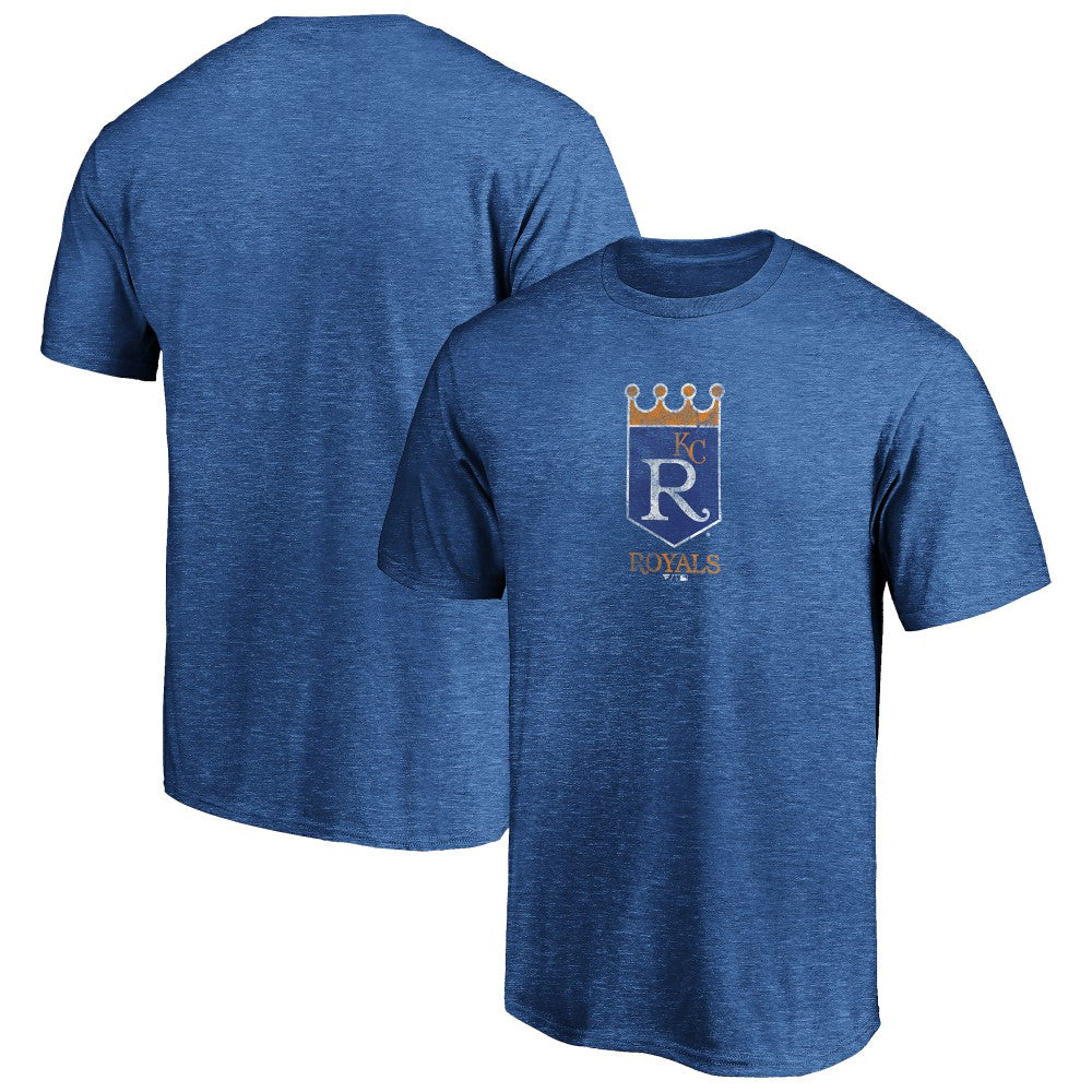 Kansas City Royals Cooperstown Collection True Classics Throwback Logo Tri-Blend T-Shirt | MLB For sale