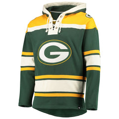 Green Bay Packers 47 brand '47 Lacer V-Neck Pullover Hoodie