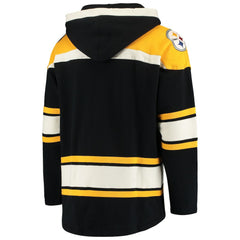 Pittsburgh Steelers 47 brand '47 Lacer V-Neck Pullover Hoodie