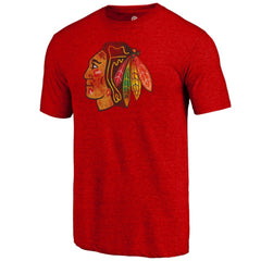Chicago Blackhawks Distressed Tri-Blend T-Shirt Sale