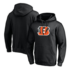 Cincinnati Bengals  Primary Logo Fitted Pullover Hoodie