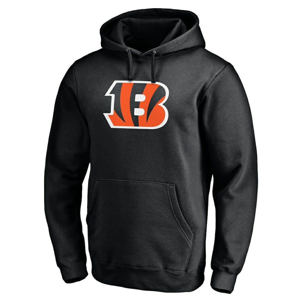 Cincinnati Bengals  Primary Logo Fitted Pullover Hoodie