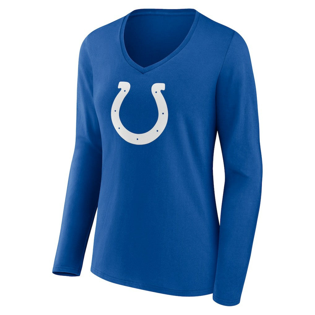 Indianapolis Colts  Women's Primary Team Logo Long Sleeve V-Neck T-Shirt