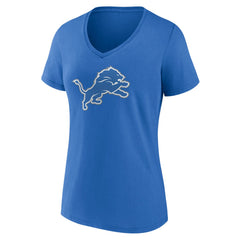 Detroit Lions  Women's Primary Team Logo V-Neck T-Shirt