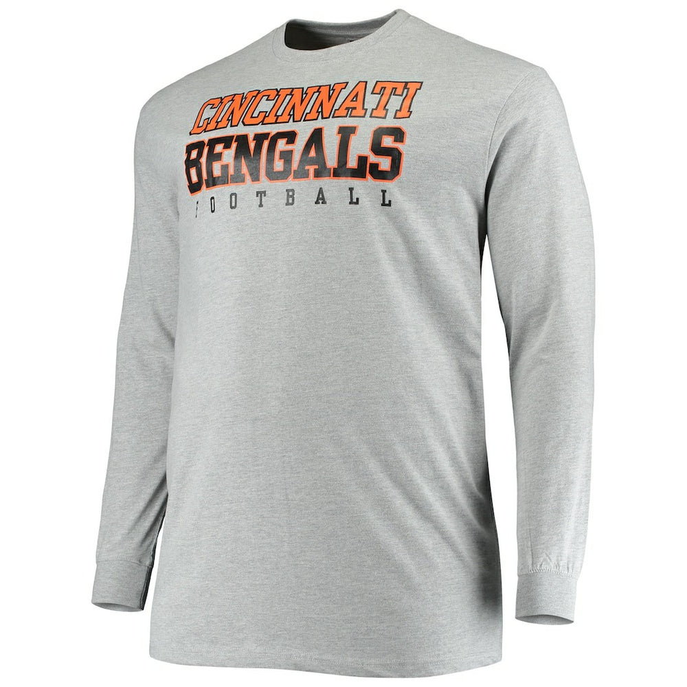 Cincinnati Bengals Fanatics Big & Tall Practice Long Sleeve T-Shirt