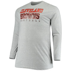 Cleveland Browns Fanatics Big & Tall Practice Long Sleeve T-Shirt