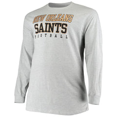 New Orleans Saints Fanatics Big & Tall Practice Long Sleeve T-Shirt