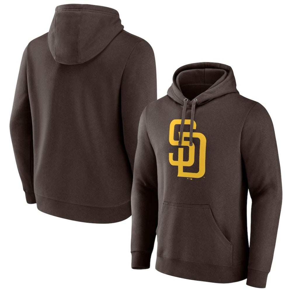 San Diego Padres Official Logo Fitted Pullover Hoodie | MLB Outlet
