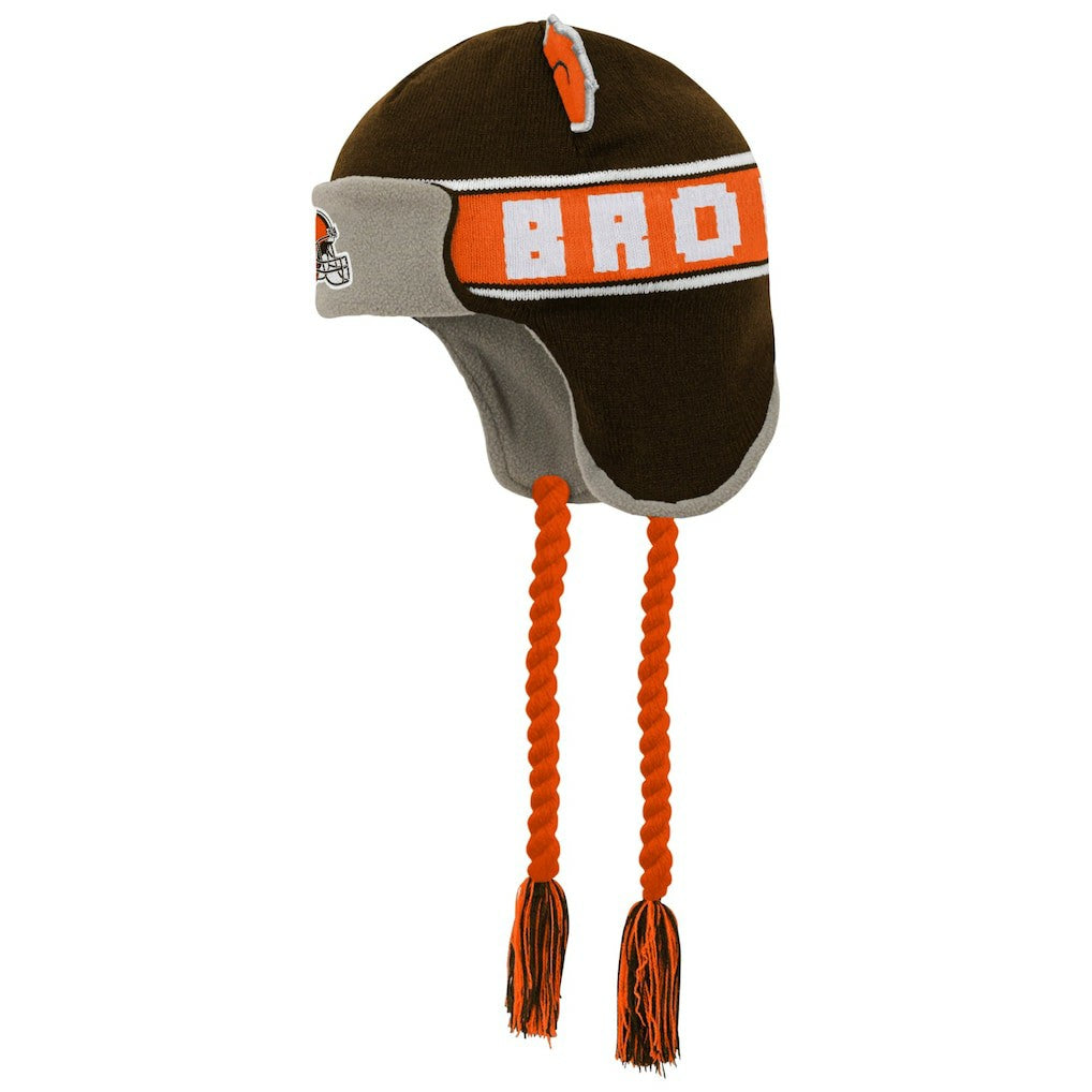 Cleveland Browns  Preschool Wordmark Ears Trooper Knit Hat
