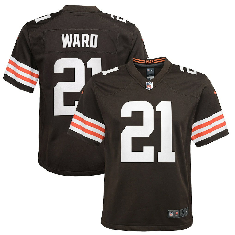 Cleveland Browns Nike Denzel Ward  Youth Game Jersey