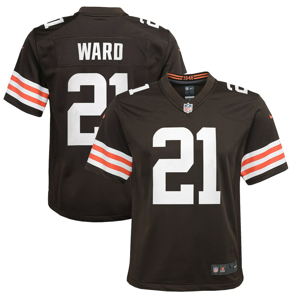 Cleveland Browns Nike Denzel Ward  Youth Game Jersey