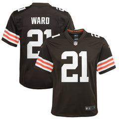 Cleveland Browns Nike Denzel Ward  Youth Game Jersey