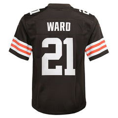 Cleveland Browns Nike Denzel Ward  Youth Game Jersey