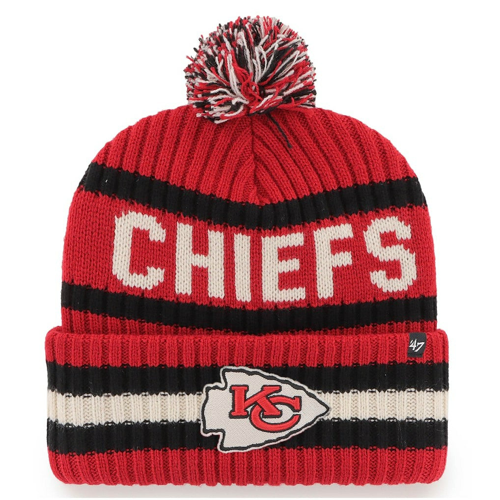 Kansas City Chiefs 47 brand '47 Bering Cuffed Knit Hat with Pom