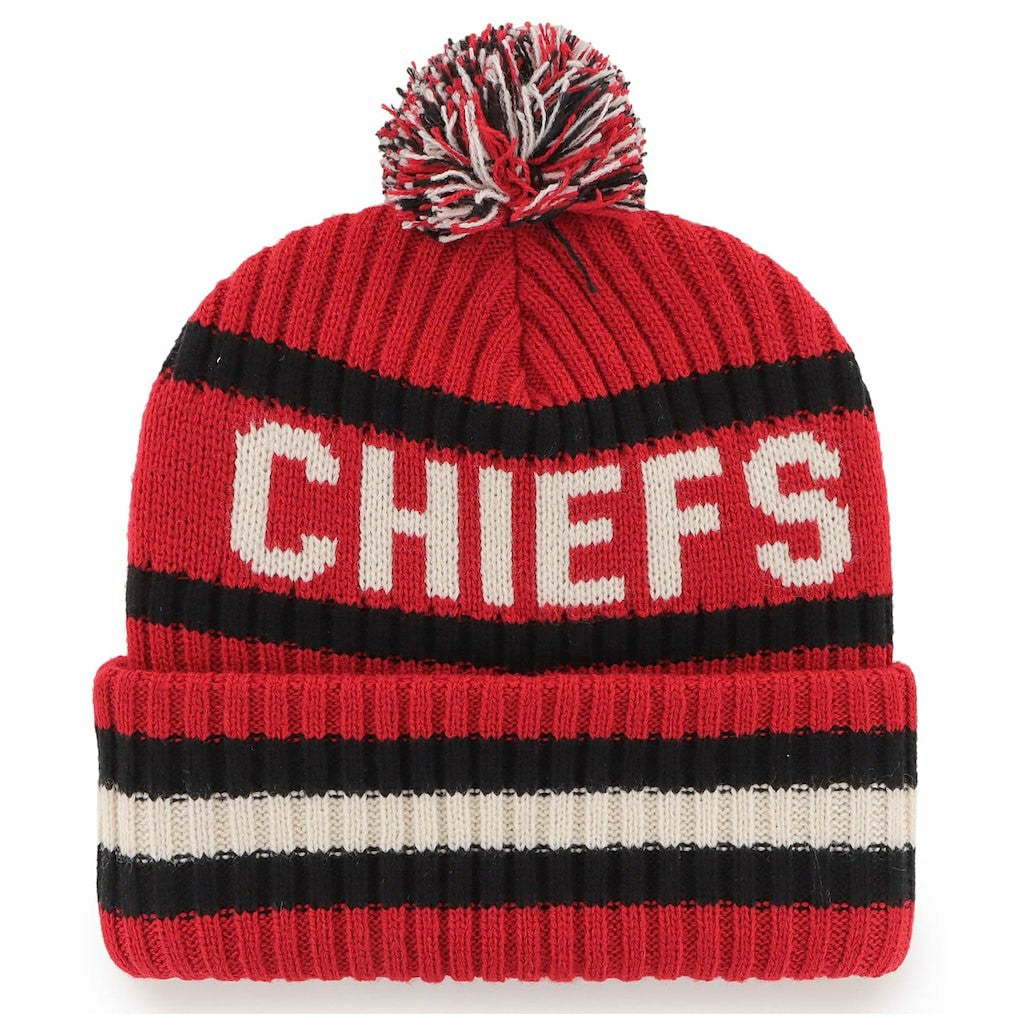 Kansas City Chiefs 47 brand '47 Bering Cuffed Knit Hat with Pom