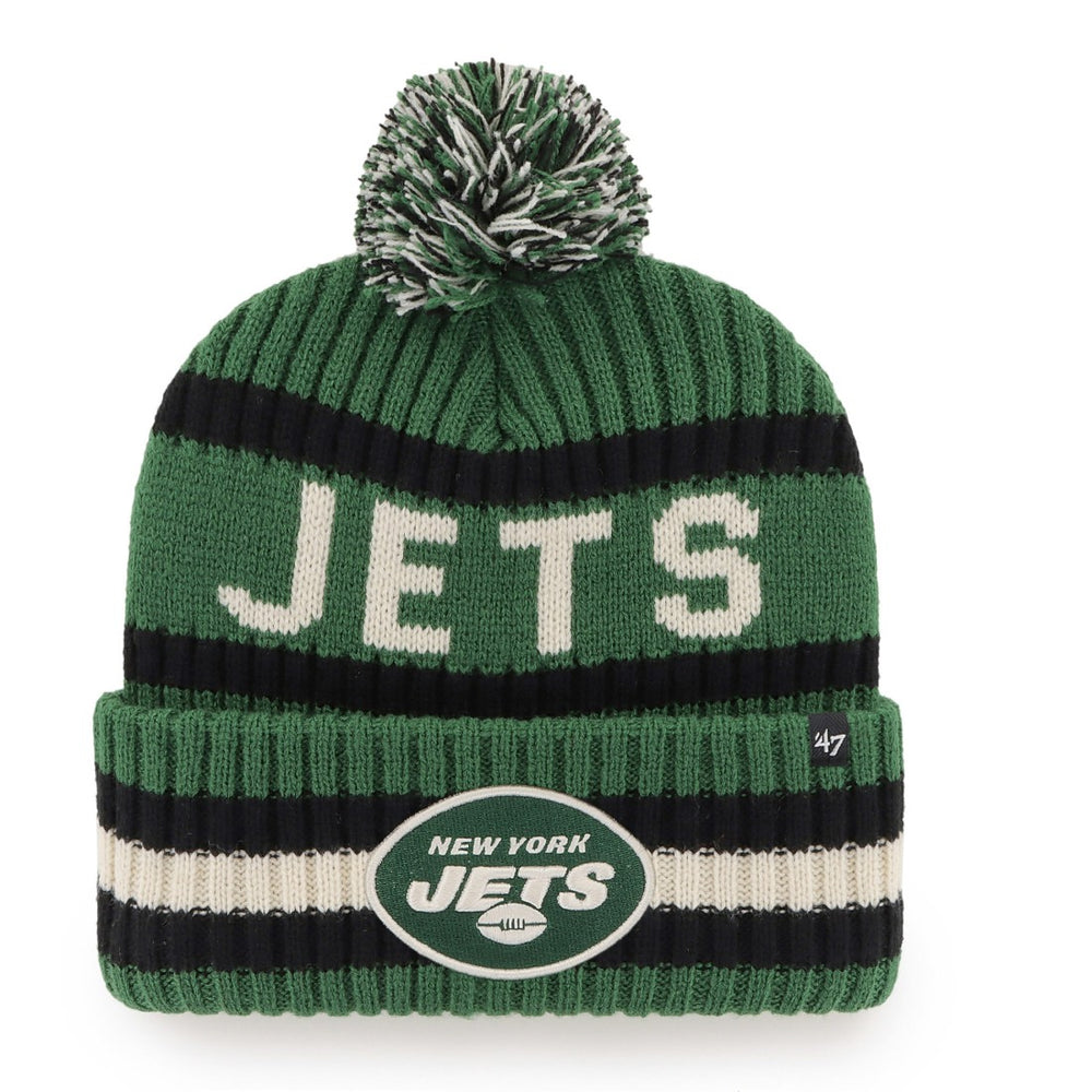 New York Jets 47 brand '47 Bering Cuffed Knit Hat with Pom
