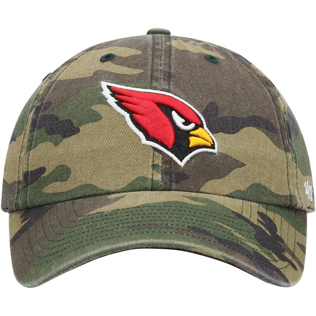 Arizona Cardinals 47 brand '47 Woodland Clean Up Adjustable Hat