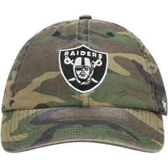 Las Vegas Raiders 47 brand '47 Woodland Clean Up Adjustable Hat