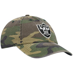 Las Vegas Raiders 47 brand '47 Woodland Clean Up Adjustable Hat