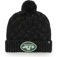 New York Jets 47 brand '47 Women's Fiona Logo Cuffed Knit Hat with Pom