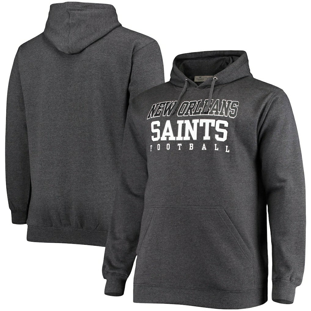 New Orleans Saints Fanatics Big & Tall Practice Pullover Hoodie