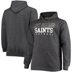New Orleans Saints Fanatics Big & Tall Practice Pullover Hoodie