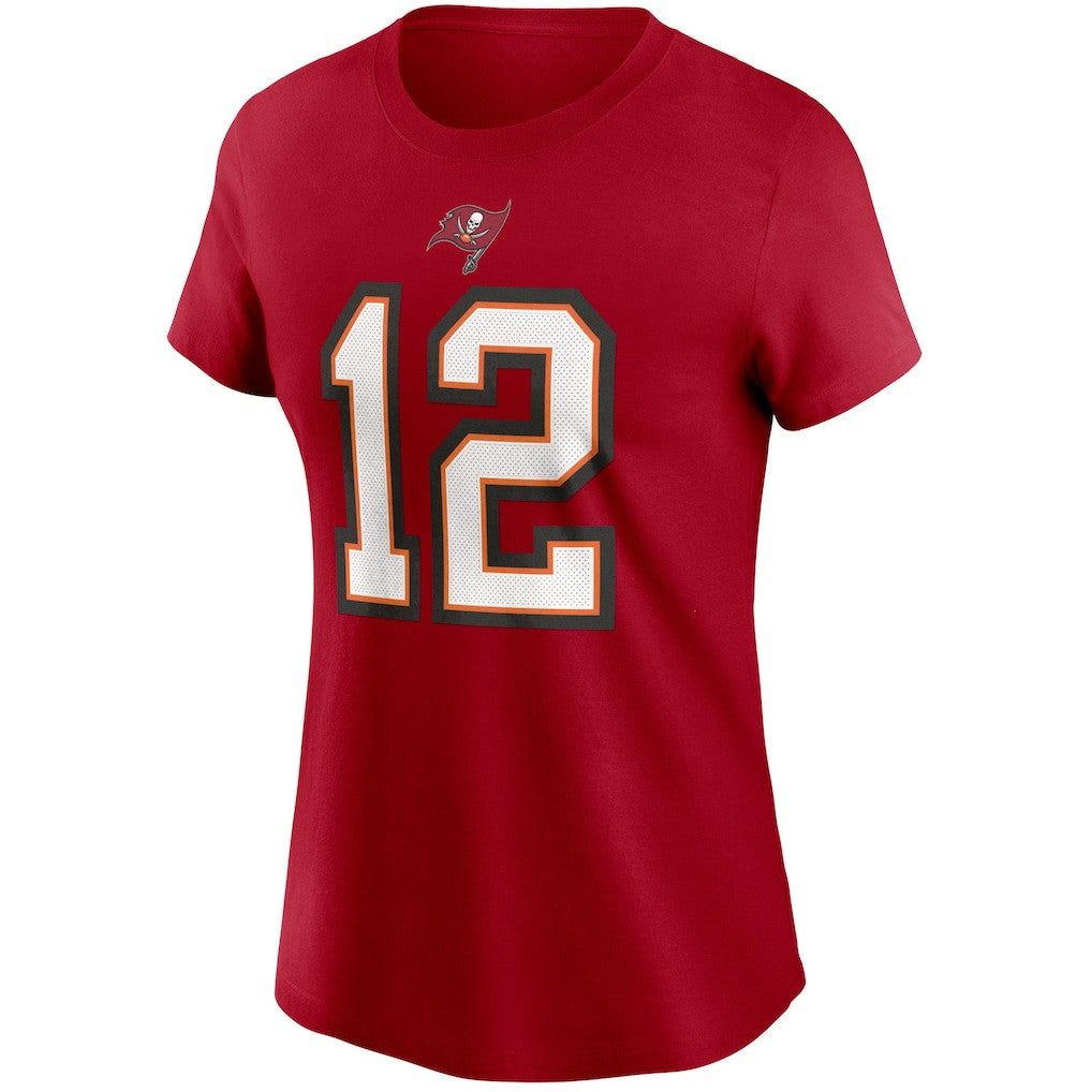 Tampa Bay Buccaneers Nike Tom Brady  Women's Name & Number T-Shirt